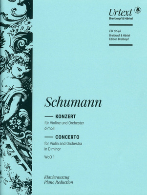Breitkopf & Härtel Schumann Violinkonzert d-moll smuiko natos