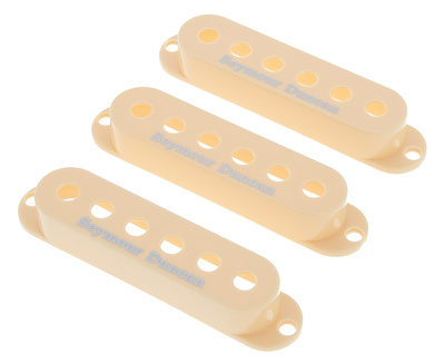 Seymour Duncan Pickup Cover Set Cream Logo garso nuėmėjų dangteliai