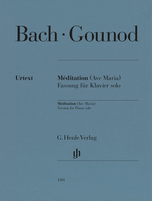 Henle Verlag Bach/Gounod Méditation fortepijono literatūra