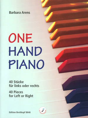 Breitkopf & Härtel One Hand Piano pianinų dainų knygos  
