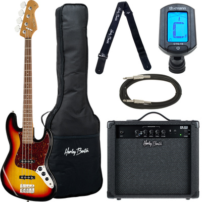 Harley Benton JB-62 SB bosinių gitarų komplektas