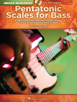 Hal Leonard Pentatonic Scales for Bass premium klasės literatūra bosinei gitarai