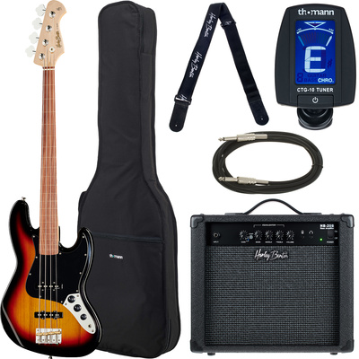 Harley Benton JB-75FL SB Vintage Seri Set bosinės gitaros komplektas