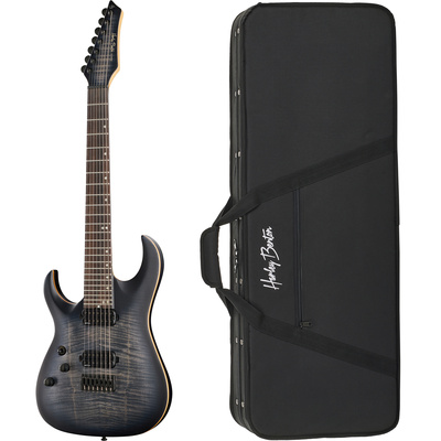 Harley Benton Amarok 7 LH BKNT Flame kairiarankė elektrinė gitara