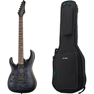 Harley Benton Amarok 6 LH BKNT Flame kairiarankė elektrinė gitara