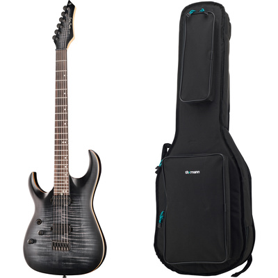 Harley Benton Amarok BT LH BKNT Flame baritoninė gitara