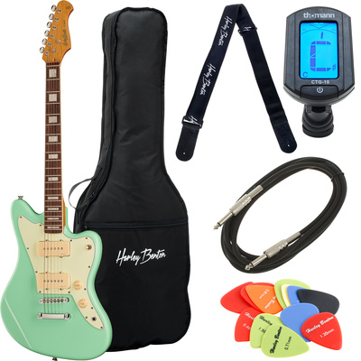 Harley Benton JA-60CC Seafoam Green elektrinė gitara