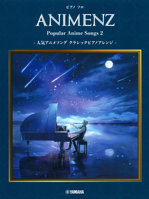 Yamaha Animenz Popular Anime Songs 2 fortepijono dainų knyga