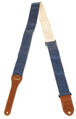 Taylor Vegan Guitar Strap Cotton Blue veganiškas gitaros diržas