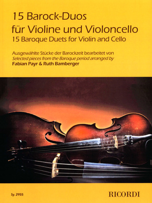 Ricordi Barock-Duos smuiko ir violončelės natos