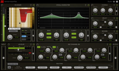 Harrison Audio Vocal Flow garso ir efektų programinė įranga