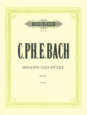 Edition Peters C.Ph.E.Bach Sonaten und Stücke klasikinė fortepijono literatūra