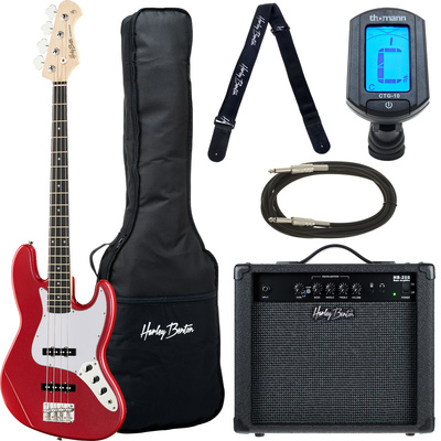 Harley Benton JB-20 CA Standard Series bosinės gitaros komplektas
