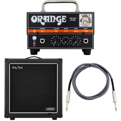 Orange Micro Dark Bundle hibridinės gitaros stiprintuvo galva