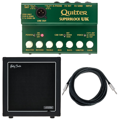 Quilter Superblock UK Bundle tranzistorinė gitaros stiprintuvo galva