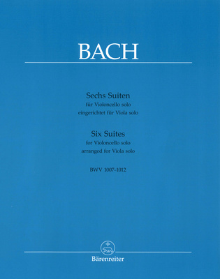 Bärenreiter Bach Suiten BWV1007-1012 altui natos