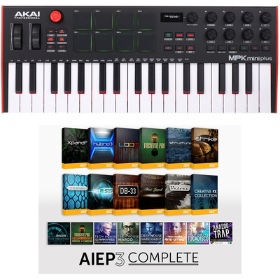 AKAI Professional MPK mini Plus Bundle midi valdymo klaviatūra  