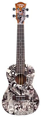 Cascha HH2605 Art Serie SketchConcert koncertukulele