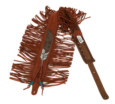 Levys Suede Fringed Strap odinis diržas  