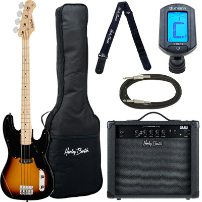 Harley Benton PB-50 SB Vintage Series bosinės gitaros komplektas