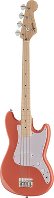 Squier Sonic Bronco Tahitian Coral trumpos skalės bosinė gitara