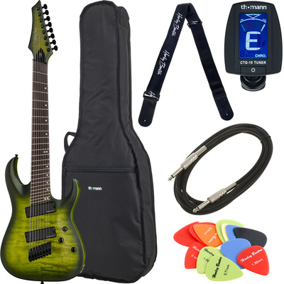 Harley Benton MultiScale-8 QEB elektrinė aštuoniastygė gitara  