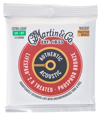 Martin Guitars MA-500T Authentic Acoustic 12-stygės akustinės gitaros stygos