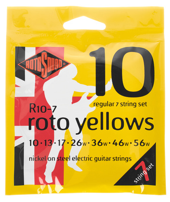 Rotosound Roto Yellows R10-7 septynstygės elektrinės gitaros stygos
