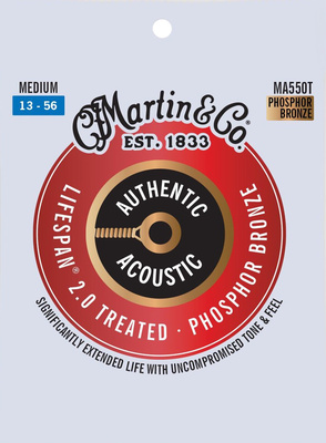 Martin Guitars MA550T Authentic 3-Pack dengtos akustinės gitaros stygos  
