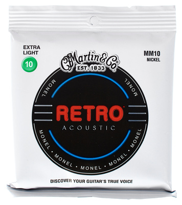 Martin Guitars Retro MM-10 Extra Light akustinės gitaros stygos