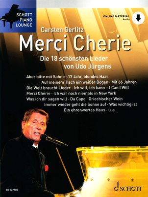 Schott Merci Cherie pianinų dainų knyga