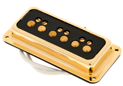 DeArmond Dynasonic Gold Black Neck elektrinės gitaros single coil garso nuėmėjas