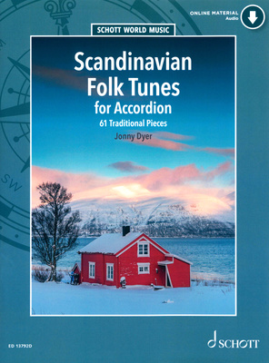 Schott Scandinavian Folk Accordion akordeono natų knyga