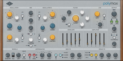Universal Audio PolyMAX Synth Native virtualus instrumentas