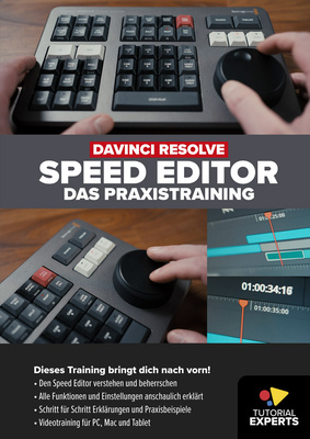 Tutorial Experts DaVinci Resolve Speed Editor studijos mokomasis vaizdo įrašas