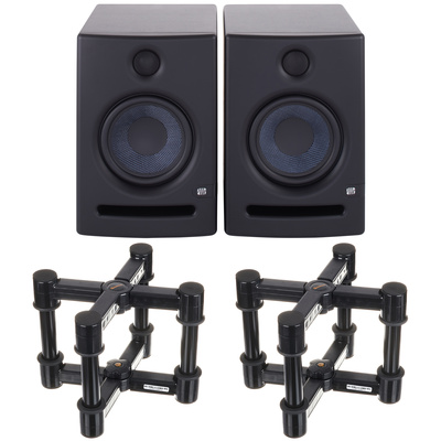 Presonus Eris E5 Isolation Stand Bundle aktīvie tuvā lauka studijas monitori