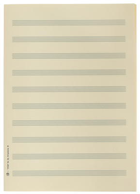 Star Sheet Music Paper DIN A4 10 natų sąsiuvinis