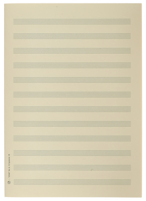 Star Sheet Music Paper DIN A4 12 natų sąsiuvinis