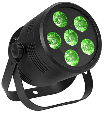 Eurolite LED Silent Par 6 QCL Floor BK daugiaspalvė LED par lempa