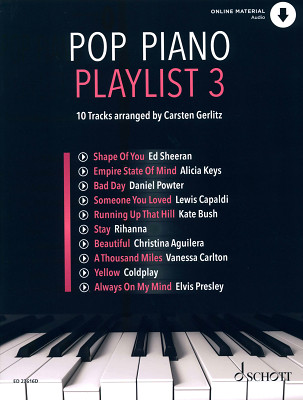 Schott Pop Piano Playlist 3 pianinų dainų knyga
