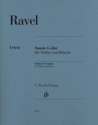 Henle Verlag Ravel Violinsonate G-Dur natos smuikui