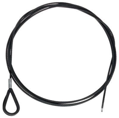Stairville Steelwire Safety 400cm/4mm BK apsaugos lynas