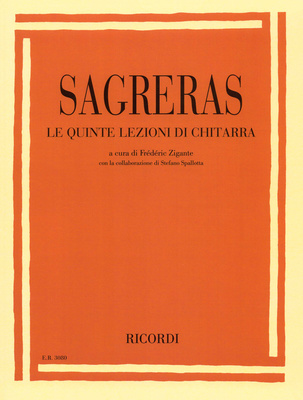 Ricordi Sagreras Lezioni di Chitarra gitaros mokymo literatūra