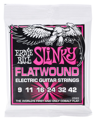 Ernie Ball Flatwound 2593 elektrinės gitaros stygos  