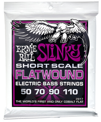 Ernie Ball Flatwound 2817 elektrinės bosinės gitaros stygos