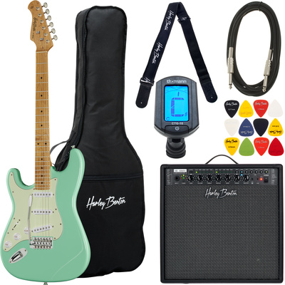 Harley Benton ST-62CC MN LH Seafoam G komplektas elektrinė gitara
