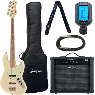 Harley Benton JB-62CC OW bosinės gitaros komplektas
