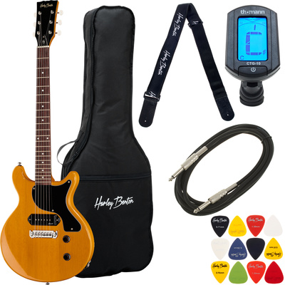 Harley Benton DC-Junior FAT TV Yellow elektrinė gitara