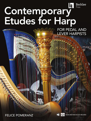 Berklee Press Contemporary Etudes for Harp arfų mokomoji literatūra  