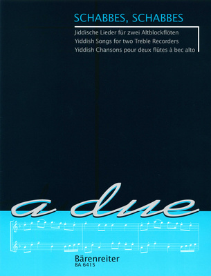 Bärenreiter Schabbes, Schabbes dainų knyga fleitai
